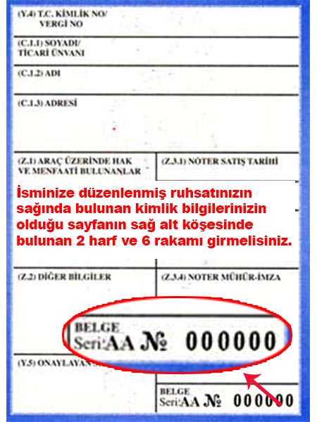 Ruhsat Örneği